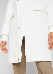 Lange jas in wollen look met geribde inzetten, bpc bonprix collection