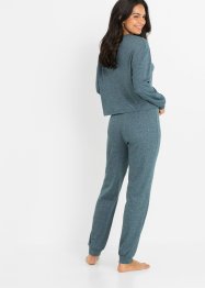 Geribde pyjama van zacht materiaal (2-dlg. set), bpc bonprix collection