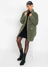 Korte oversized coat in wollen look, bonprix