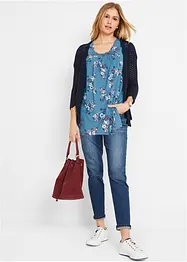 Puntig toelopend longshirt, korte mouw, bonprix