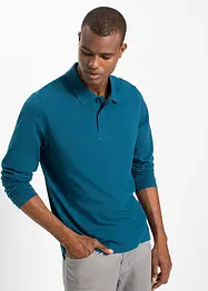 Piqué poloshirt met lange mouwen, bonprix