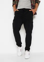 Cargo broek van fleece, regular fit, bonprix