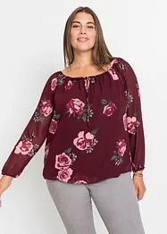 Blouse met tunnelkoordje, bonprix