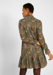 Hooggesloten jersey jurk met volants, bpc bonprix collection