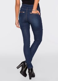 High waist skinny jeans met lange knoopsluiting, RAINBOW