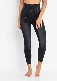 Corrigerende naadloze legging in denim look, sterk corrigerend, bonprix