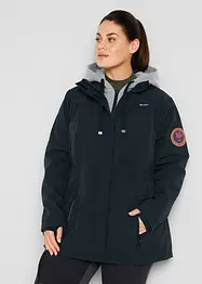 Lange softshell jas in layerlook, waterafstotend, bonprix