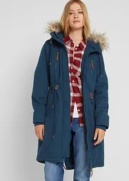 Winterparka met capuchon en imitatiebont, bonprix