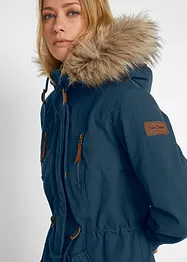 Winterparka met capuchon en imitatiebont, bonprix