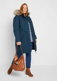 Winterparka met capuchon en imitatiebont, bonprix