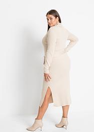 Gebreide jurk met strikceintuur, BODYFLIRT