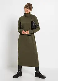 Gebreide jurk met een col, bonprix