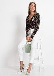 Wikkelblouse, lange mouw, BODYFLIRT