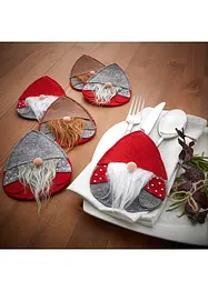 Bestekhouder kerstkabouter (set van 6), bonprix