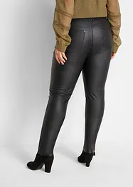 Stretch broek met coating en comfortband, skinny, bonprix