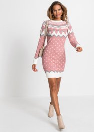 Gebreide jurk met Noors patroon, BODYFLIRT boutique