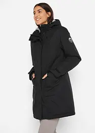 Outdoor parka met teddy fleece en capuchon, waterdicht, bonprix