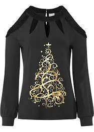 Shirt met kerstmotief, BODYFLIRT boutique