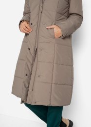 Lange gewatteerde jas met afneembare capuchon, bpc bonprix collection