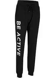 Joggingbroek van katoen met print, loose fit, bonprix