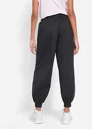 Joggingbroek met wijde pijpen, cropped, bonprix