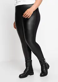 Imitatieleren legging met viscose, bonprix