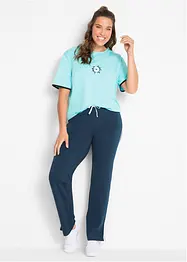 Jersey broek met stretch, straight, bonprix