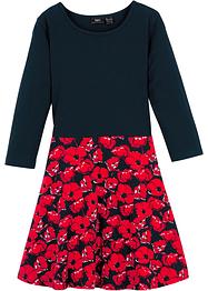 Meisjes jersey jurk met 3/4 mouwen van biologisch katoen, bpc bonprix collection