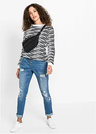 Boyfriend jeans destroyed met gerecycled polyester, bonprix