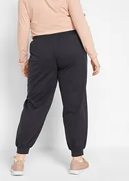 Joggingbroek met wijde pijpen, cropped, bonprix