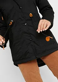 Gewatteerde parka met imitatiebont, bonprix