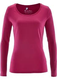 Katoenen longsleeve met ronde hals, bonprix