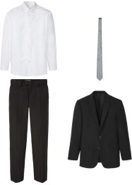 4-delig pak: colbert, broek, overhemd, stropdas, bonprix