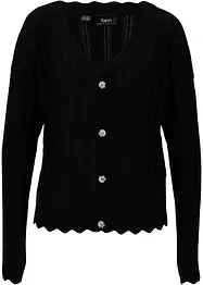 Kort ajour vest met viscose, bonprix