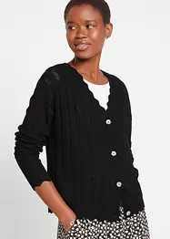 Kort ajour vest met viscose, bonprix