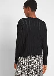 Kort ajour vest met viscose, bonprix