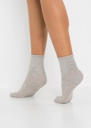 Korte sokken met rolrandje (6 paar) en biologisch katoen, bpc bonprix collection