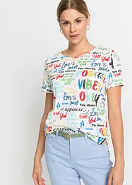 T-shirt in een zachte viscosemix, bonprix