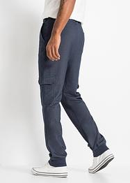 Regular fit instapbroek in denim look met cargozakken, straight, RAINBOW