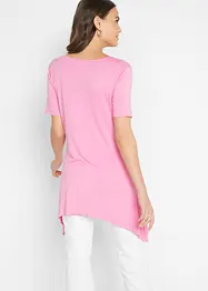 Longshirt met puntige onderrand en vlinders, bonprix