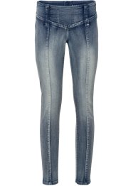 Skinny jeans met moonwashed effect en deelnaden, RAINBOW
