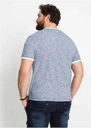 T-shirt met vetersluiting van biologisch katoen, bonprix