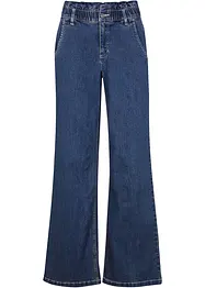 Wide leg paperbag jeans high waist, bonprix