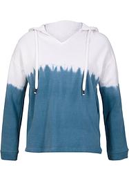 Hoodie in batik look, John Baner JEANSWEAR
