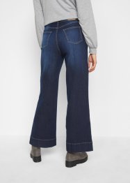 Wide leg stretch jeans, mid waist, John Baner JEANSWEAR