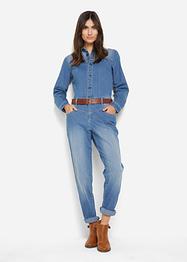 Jeans jumpsuit met stretch, John Baner JEANSWEAR