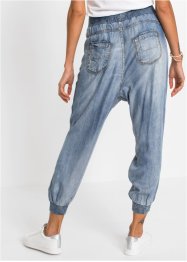 Baggy jeans van TENCEL™ lyocell met intense wassing, RAINBOW