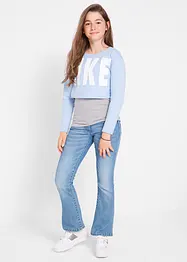 Meisjes stretch jeans, bootcut, bonprix