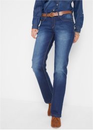 Stretch jeans met riem, bootcut, John Baner JEANSWEAR
