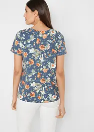 Shirt met print, korte mouw, bonprix